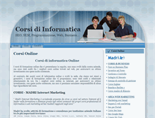 Tablet Screenshot of corsiformazioneinformatica.it